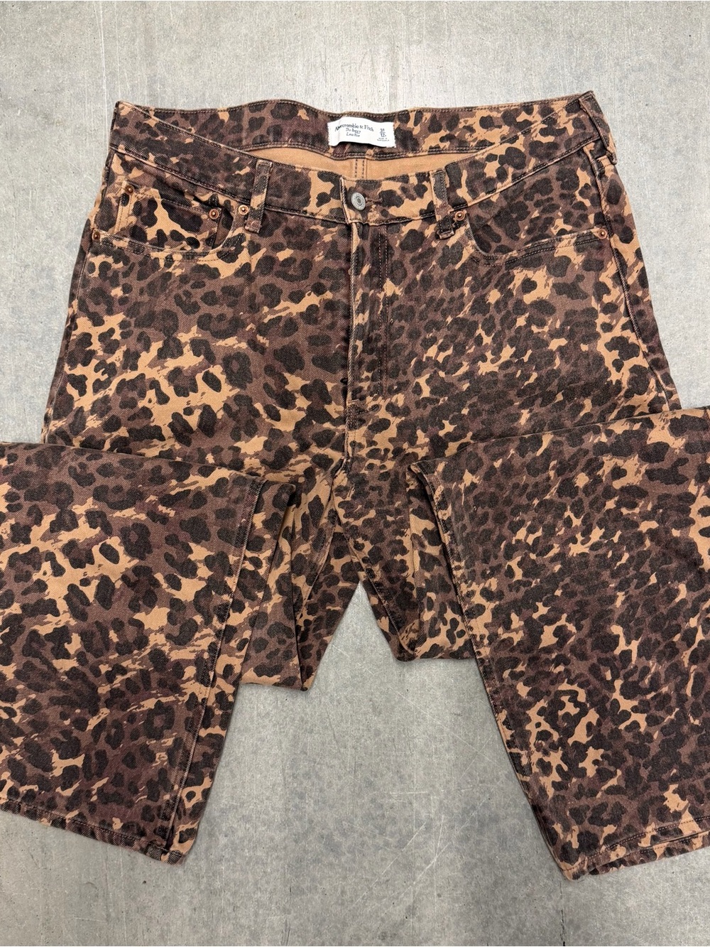 Abercrombie leopard jeans